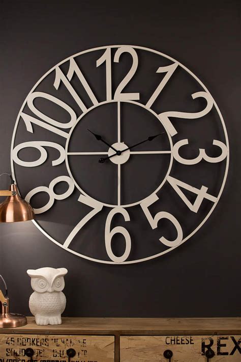 large metal wall clock 100cm.